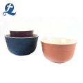 New style color custom home matte cheap round ceramic salad bowl